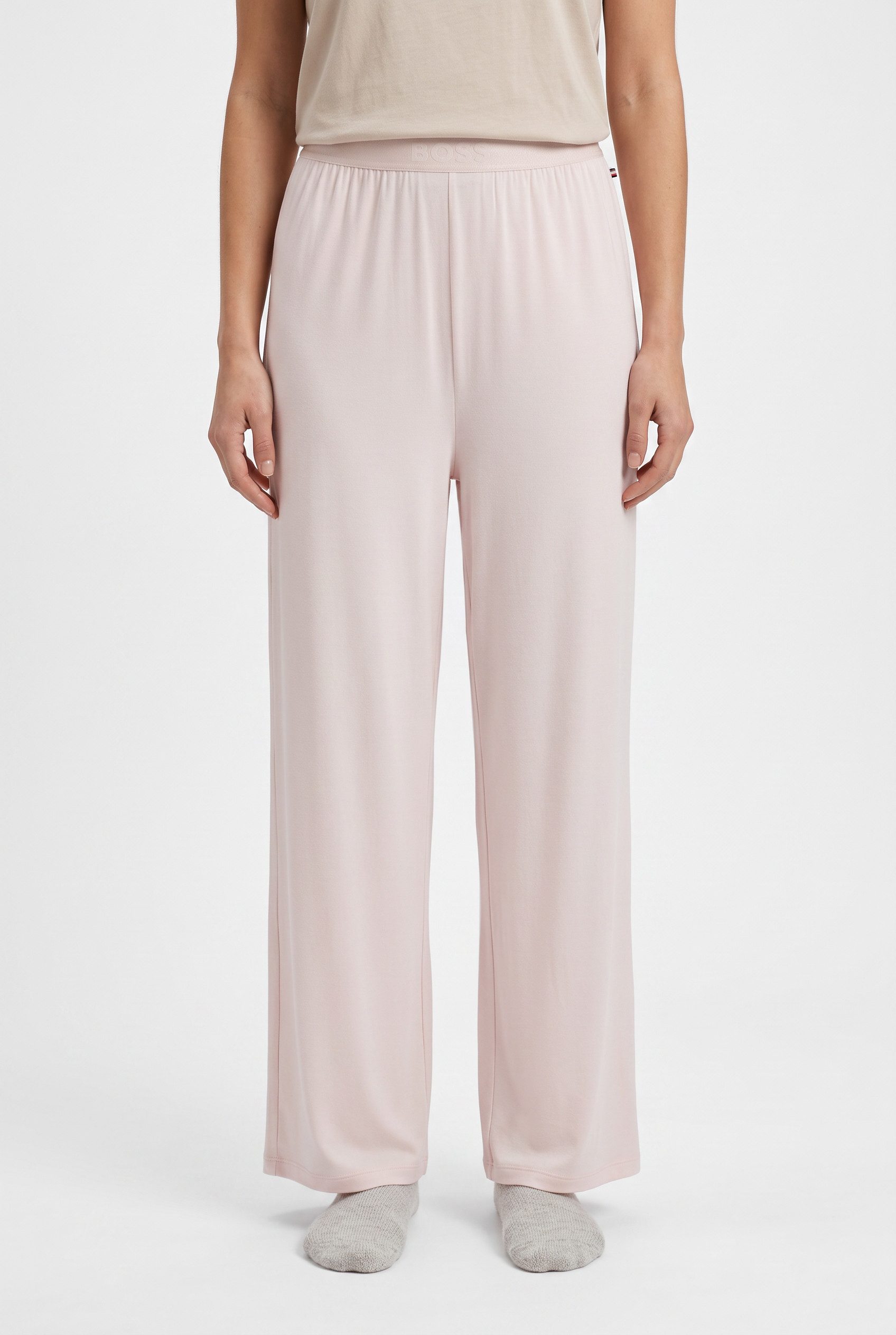 BOSS Schlafhose Bea Pants mit BOSS Logobund