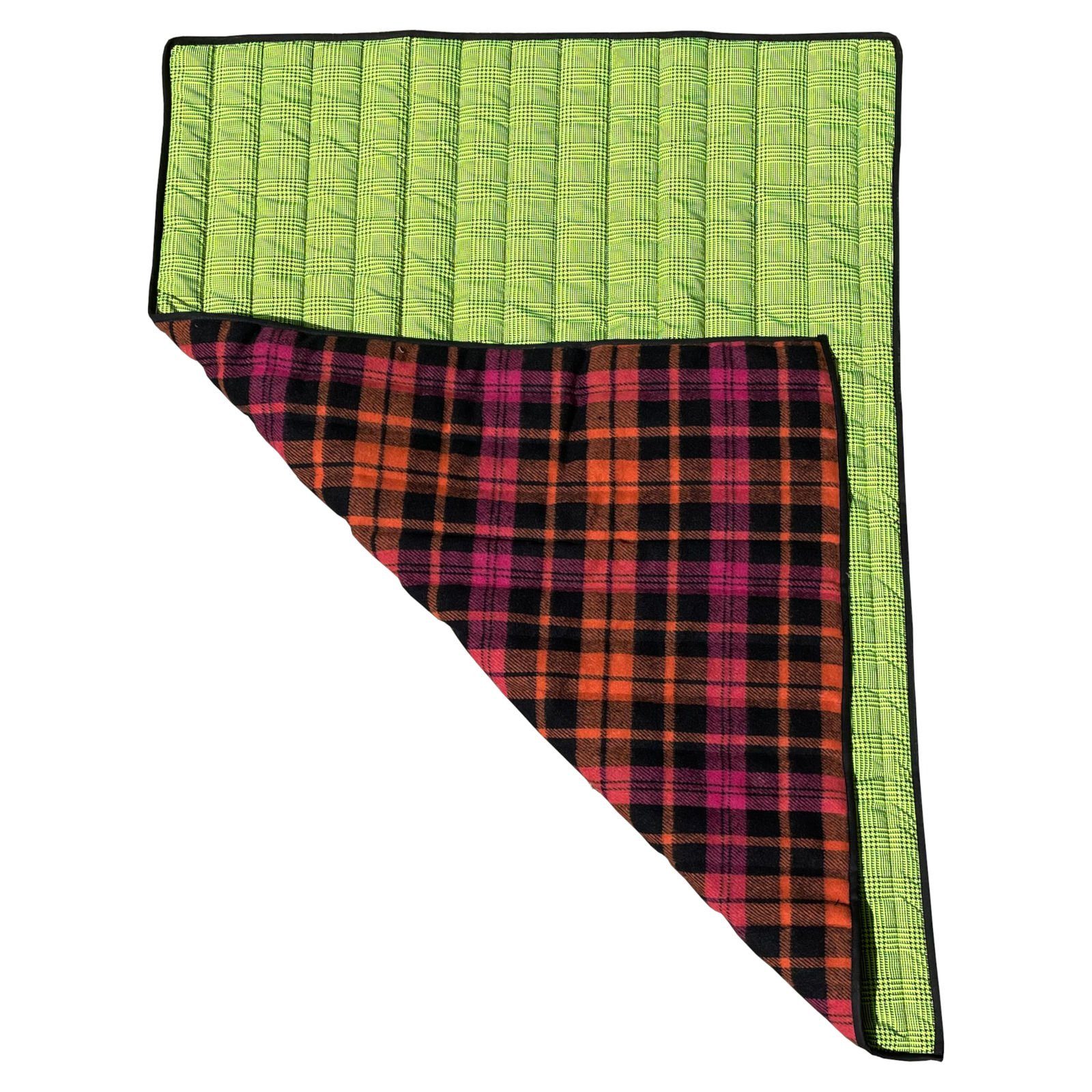 Fashion Dog Tierdecke Double-Face Hundedecke, 100 x 70 cm, Yellow Tartan