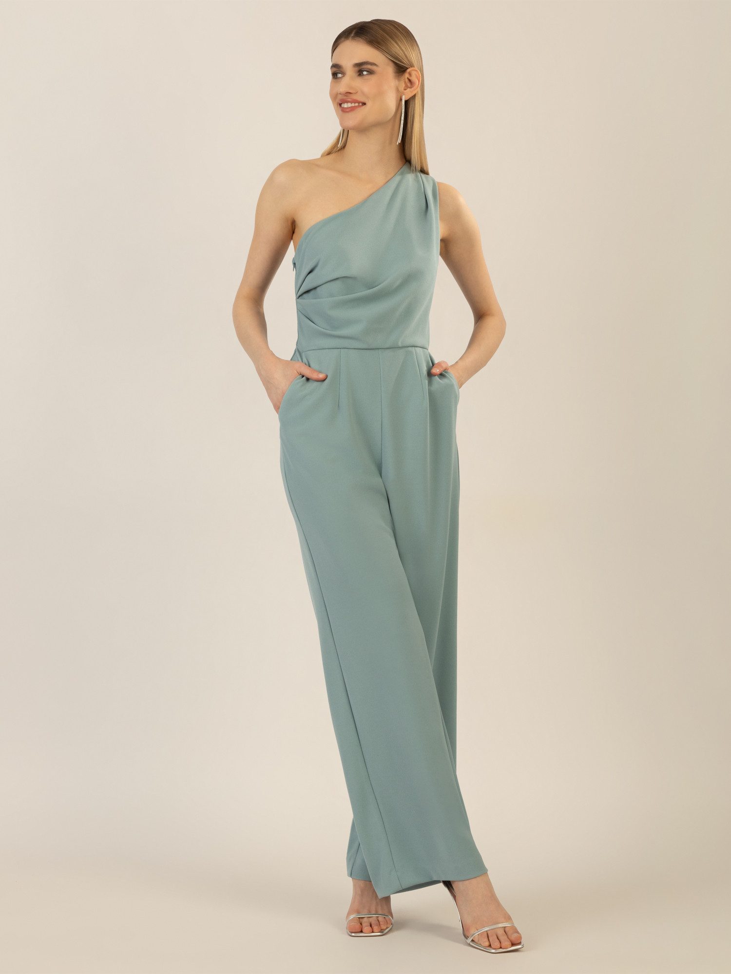 Apart Jumpsuit aus einer leicht strukturierten günstig online kaufen