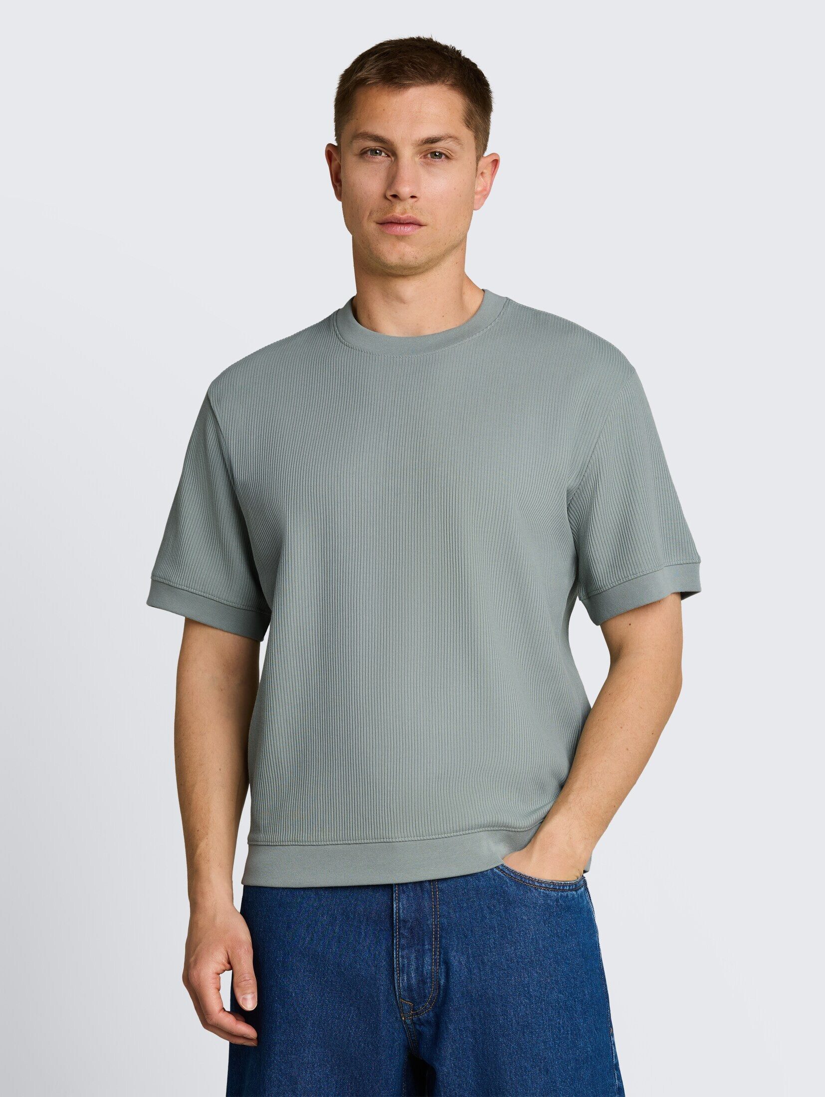 TOM TAILOR Denim Sweatshirt Strick & Sweatshirts Relaxed Fit T-Shirt im Sweatshirt-Style