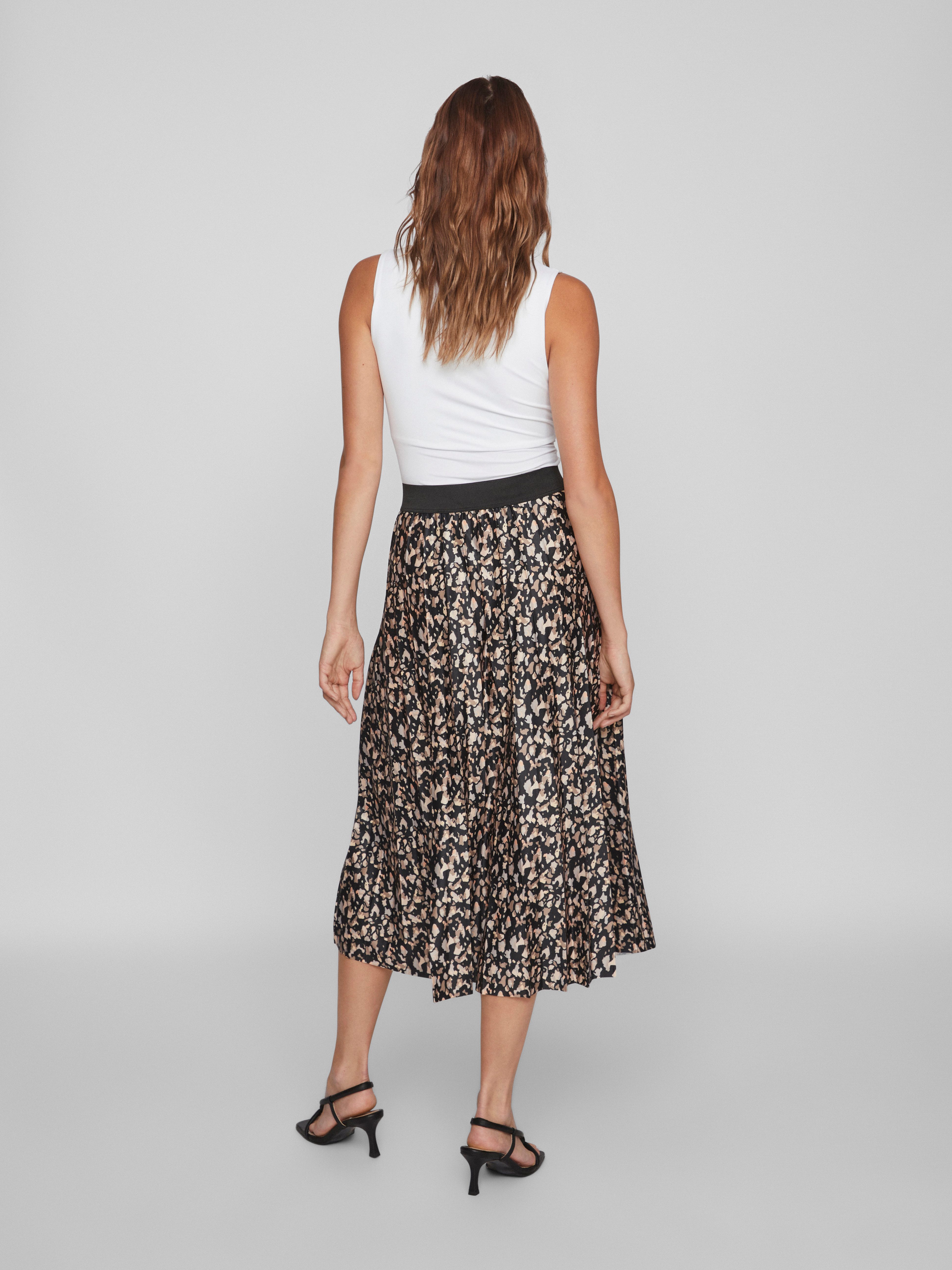Vila Plisseerock VINITBAN PRINT SKIRT - NOOS