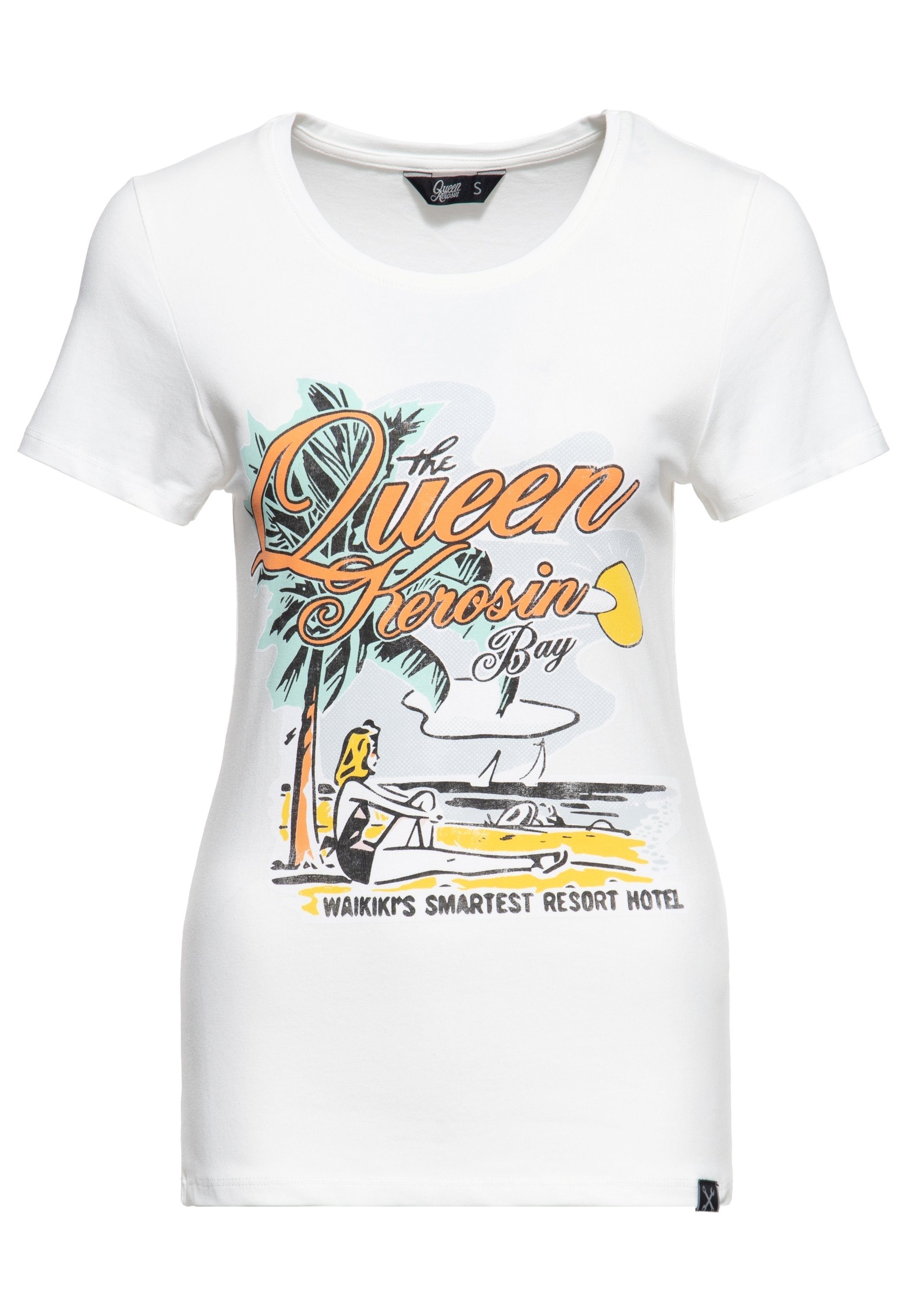 QueenKerosin Print-Shirt Chi Chi Beach Poodle günstig online kaufen