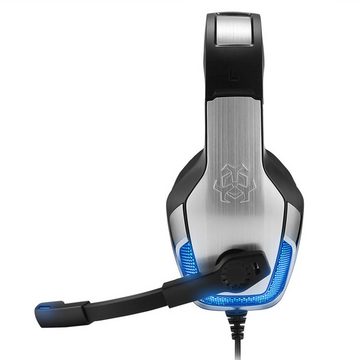 HYTIREBY Gaming Headset für Xbox / PS5 / PC Gaming-Headset (Kopfhörer Mikrofon, LED-Licht Bass Surround Soft Memory Ohrenschützer)