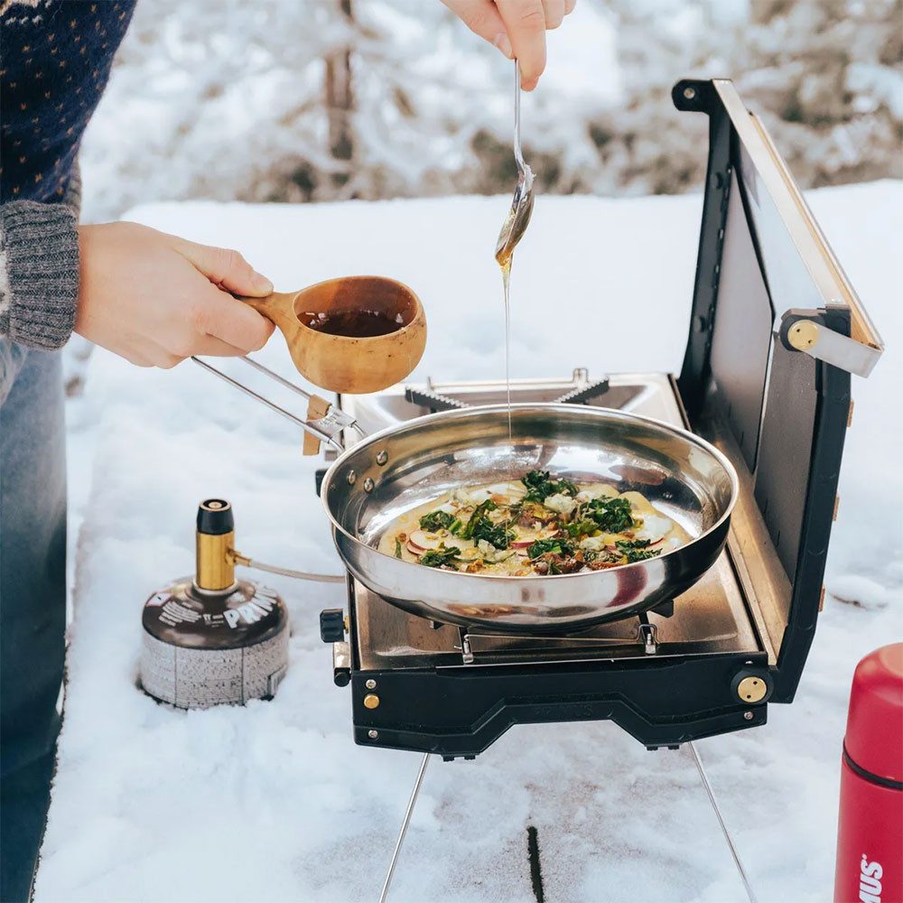 Primus Gaskocher Tupike Stove II Campingkocher mit 2 Flammen Gaskocher Grill, (1-St), klappbar, Flamme separat einstellbar