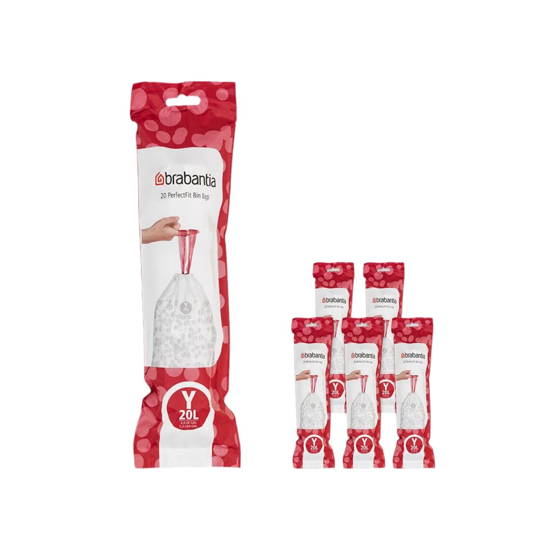 Brabantia Müllbeutel PerfectFit Müllbeutel 20 L (Y) 120 Stk