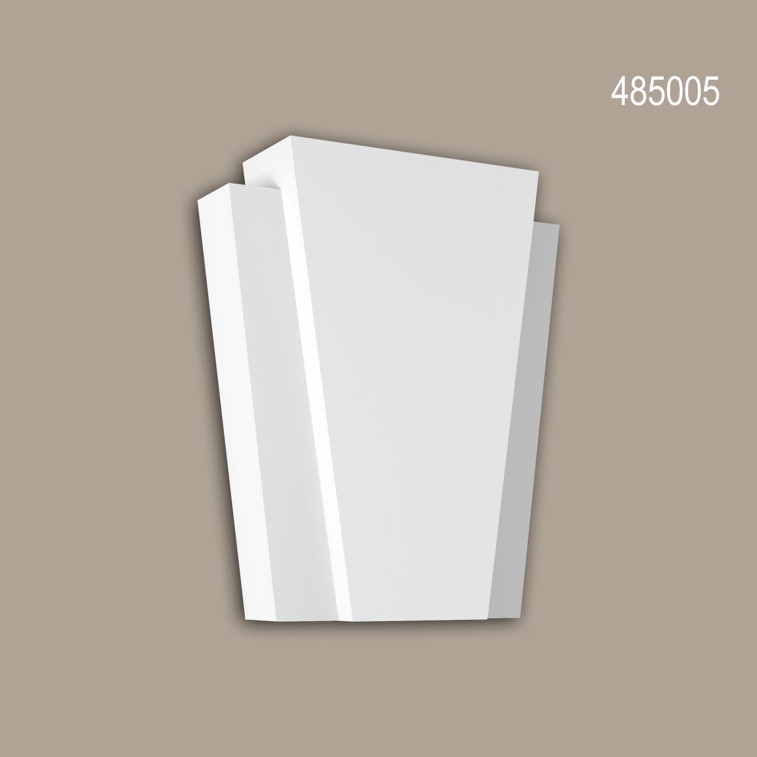 weiß, Stil: Modern (Schlussstein, 485005 Wanddekoobjekt 1 Fassadendekoration, Fensterumrandung, Profhome vorgrundiert, Fassadenelement, St., für Zierelement),