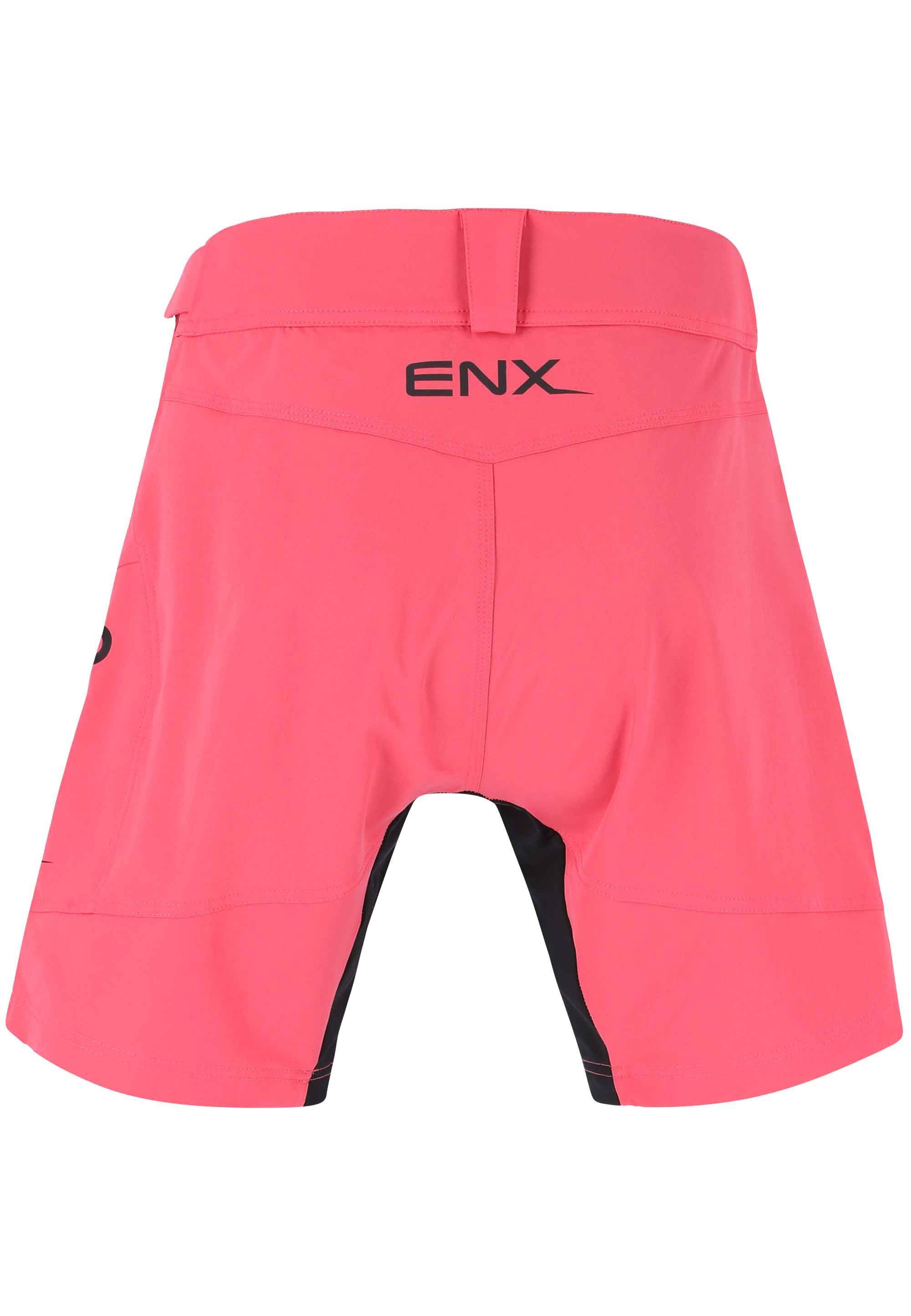ENDURANCE Radhose Jamilla W 2 1 Shorts mit rosa in herausnehmbarer Innen-Tights