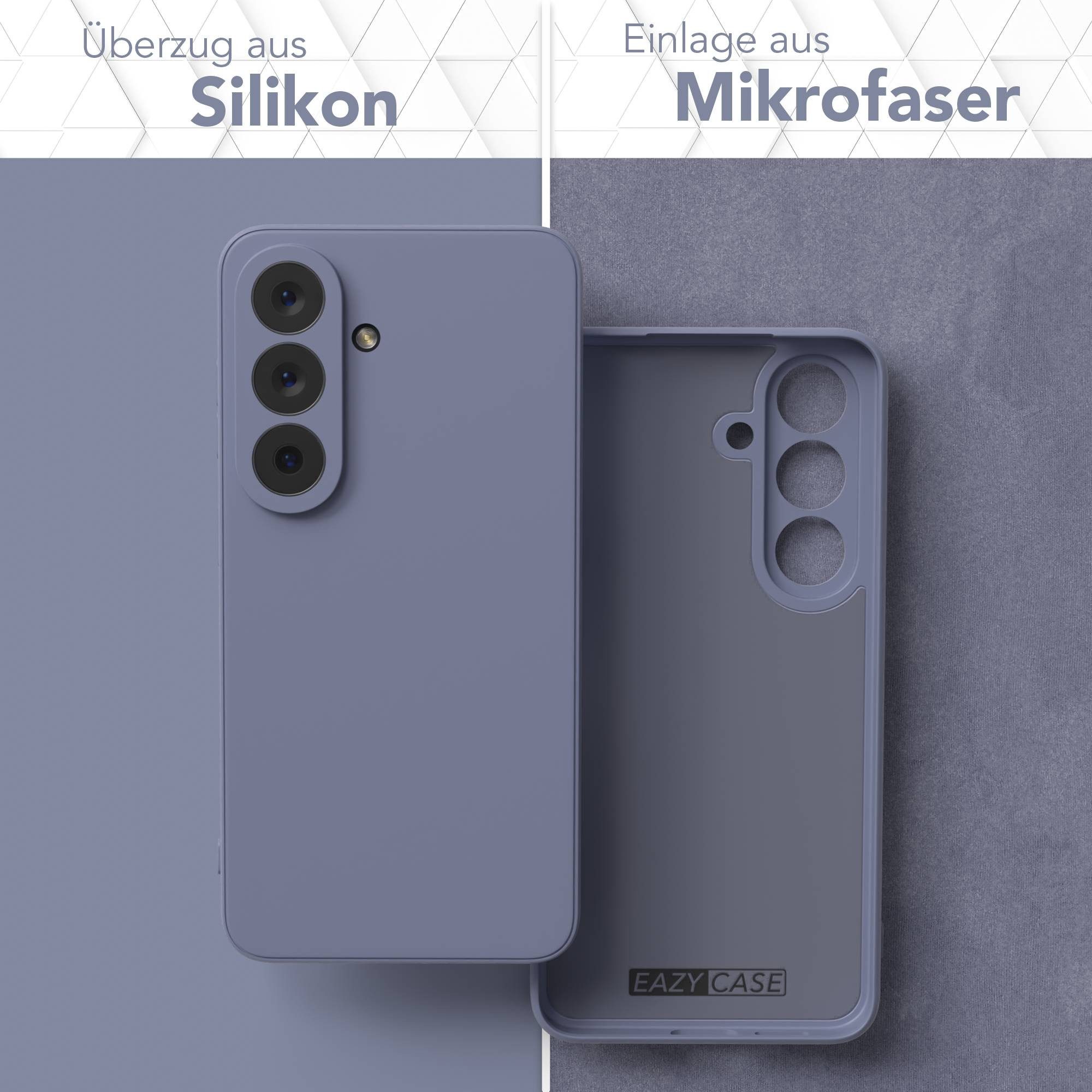 EAZY CASE Handyhülle TPU Hülle für Samsung Galaxy S26 6,3 Zoll, Silikon Schutzhülle mit Kameraschutz Matt Back Cover Soft Eis Blau