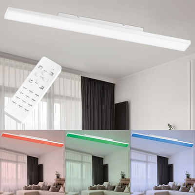 etc-shop LED Panel, Smart RGB LED Decken Leuchte Aufbau Panel dimmbar Fernbedienung Tageslicht Lampe App-Steuerung