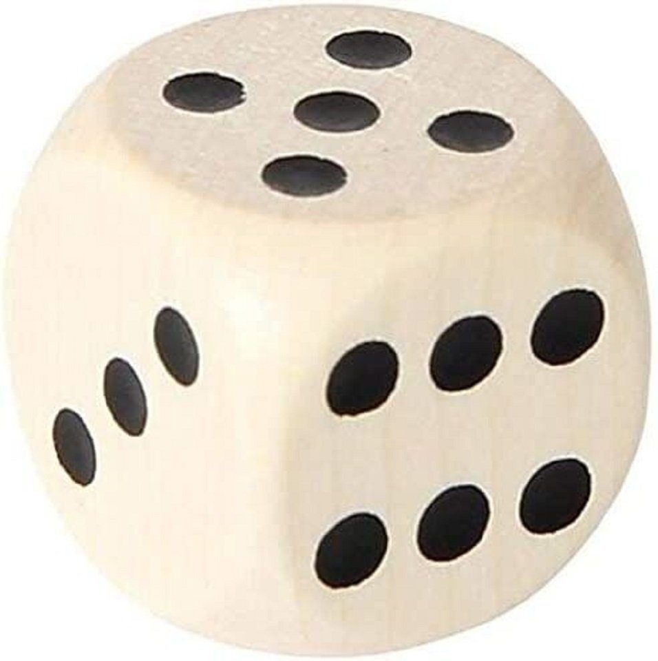 Bartl Spiel Holzwürfel - Augenwürfel, natur 6-seitiger Standardwürfel 3er-Set