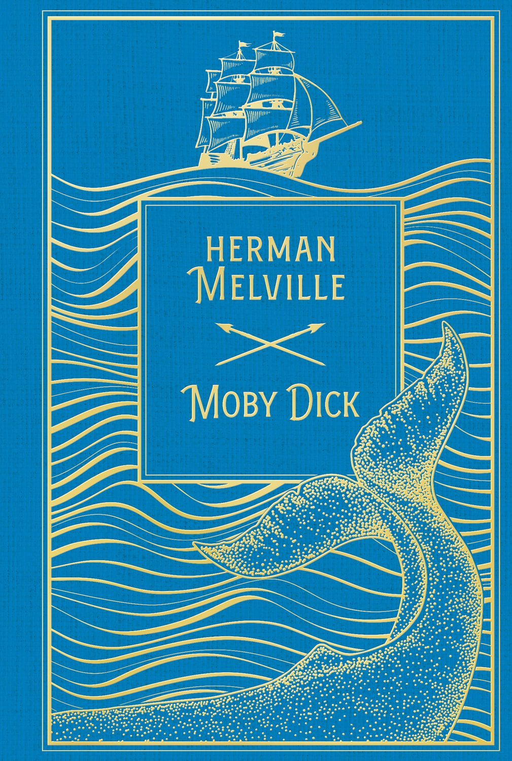 Moby Dick / Herman Melville, Leinen mit Goldprägung