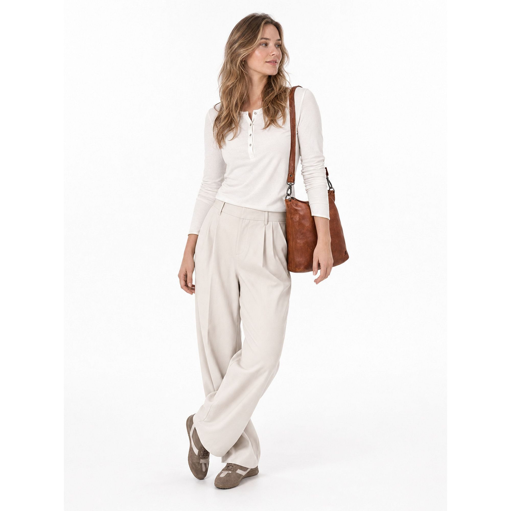 Greenburry Schultertasche Torro Lavado, Leder