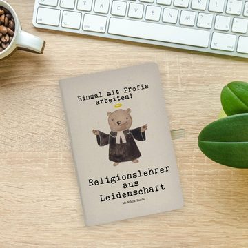 Mr. & Mrs. Panda Notizbuch Religionslehrer Leidenschaft - Transparent - Geschenk, Reli Lehrer, G Mr. & Mrs. Panda, Personalisierbar
