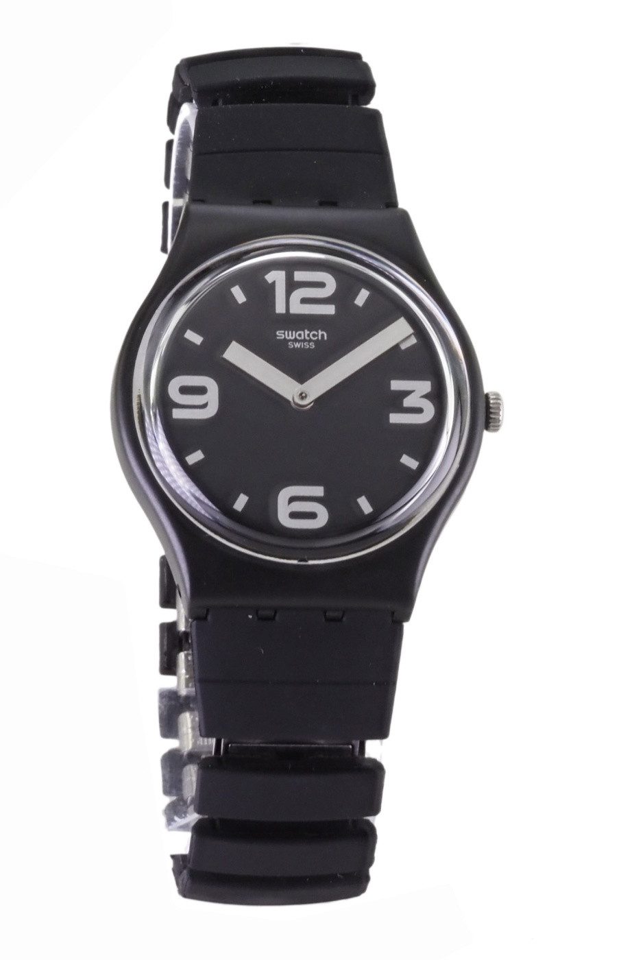 Swatch Quarzuhr Swatch Unisex Quarz Uhr GB299B BLACKHOT X75, (Silber)