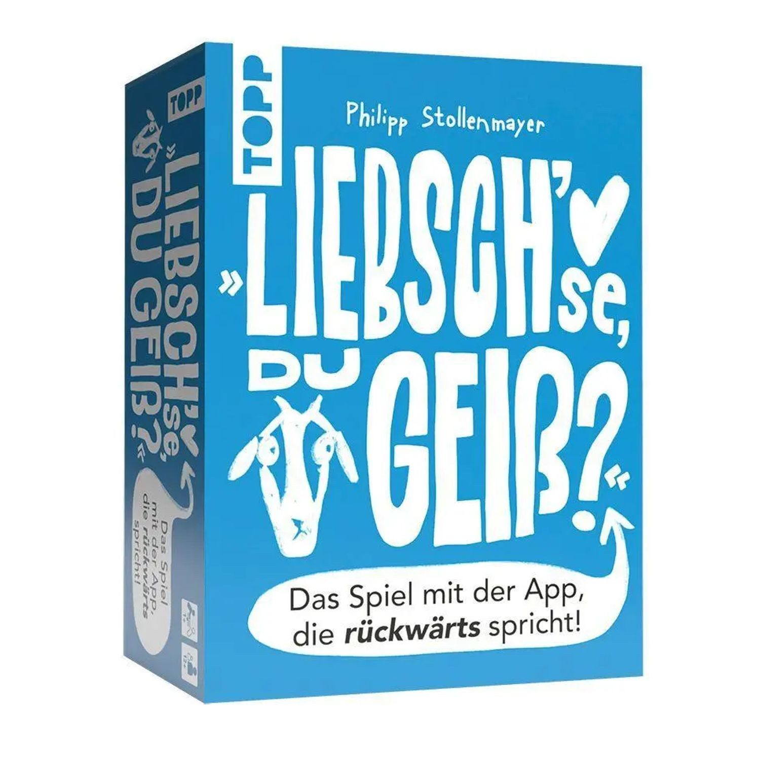 frechverlag Spiel Liebsch'se, du Geiß? Das Spiel mit der App, die rückwärts spricht!