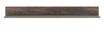 Furn.Design Wandboard Piano, Wandregal in Thermo Eiche und grau, Breite 150 cm