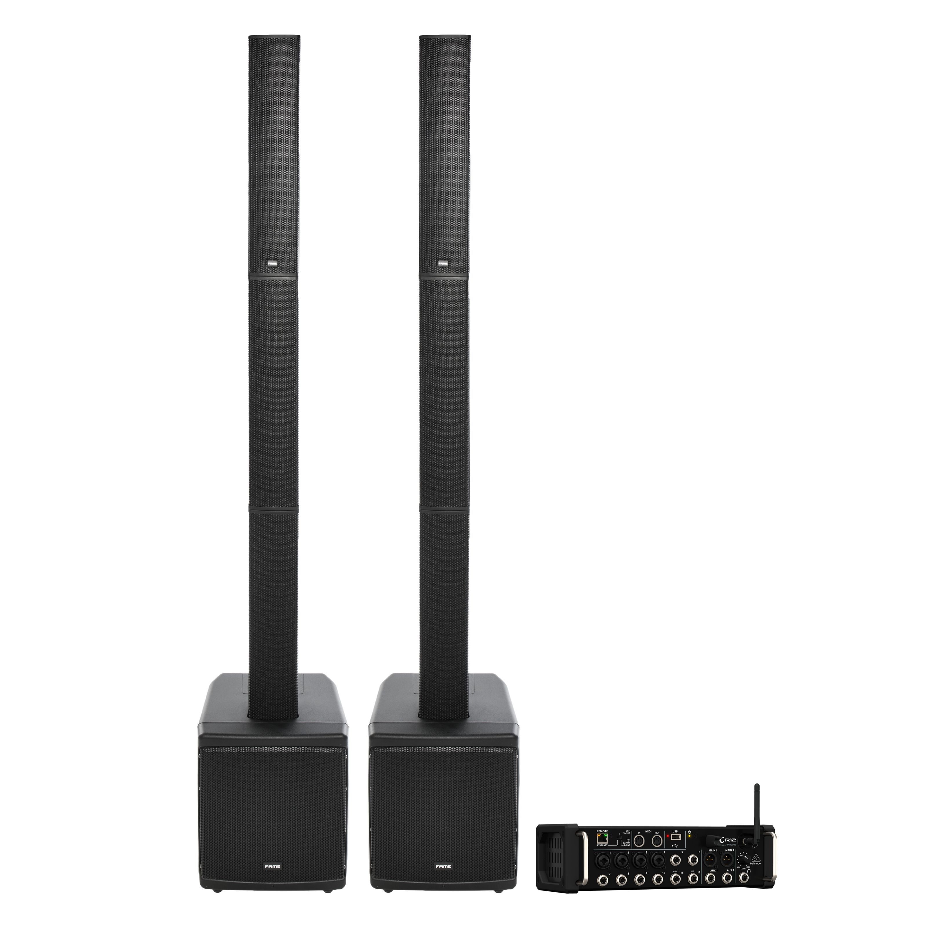 FAME Lautsprecher (Audio Everest 8, Aktives Lautsprecher Set, 200W RMS)