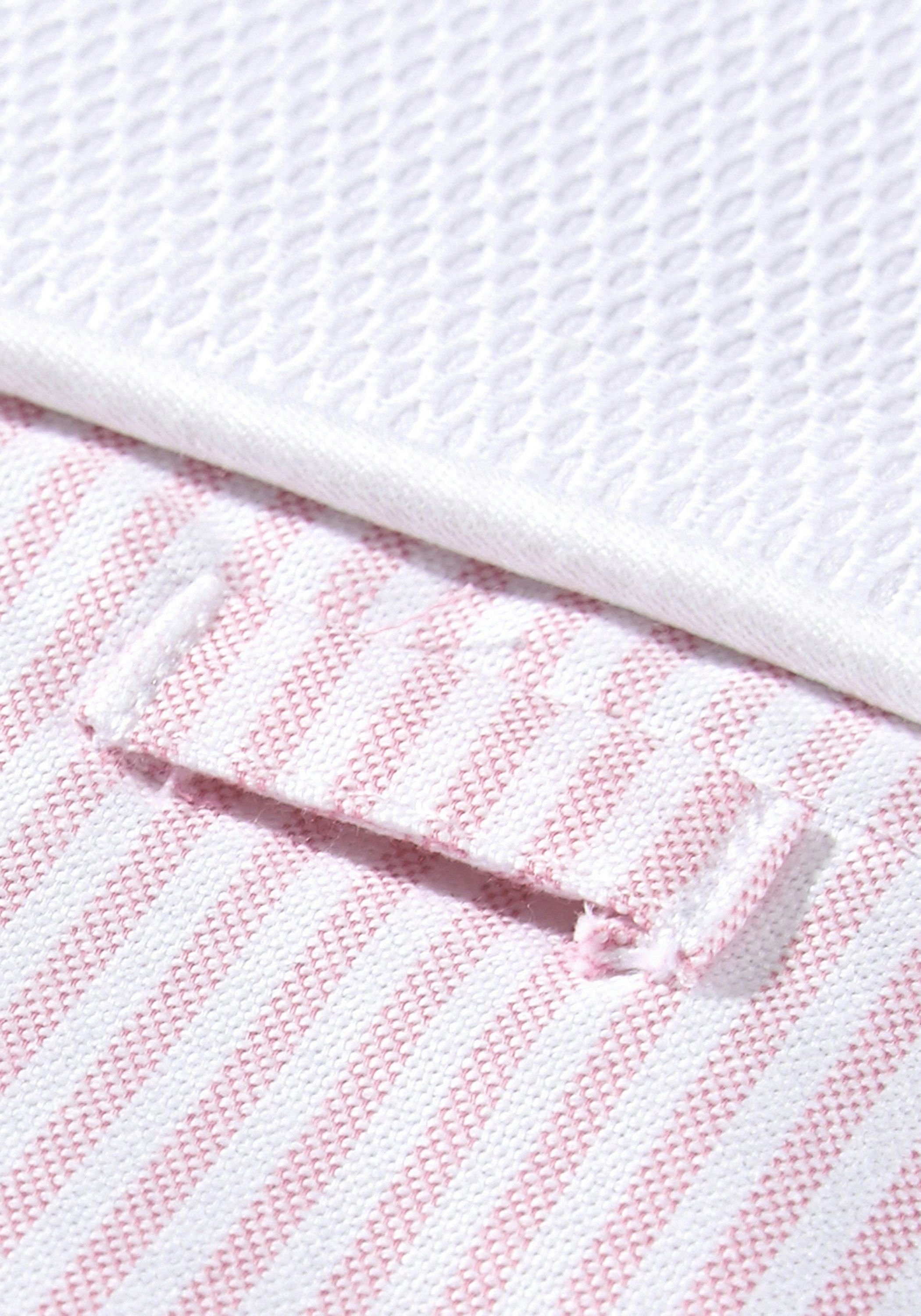 Rosa gestreift Company zertifizierte Baby Coast Baumwolle [70x80 Nordic Wickelauflage, Handtuch 100% Wickelunterlage cm] Weiß Wechselbares Wickelauflage Wickeltischauflage
