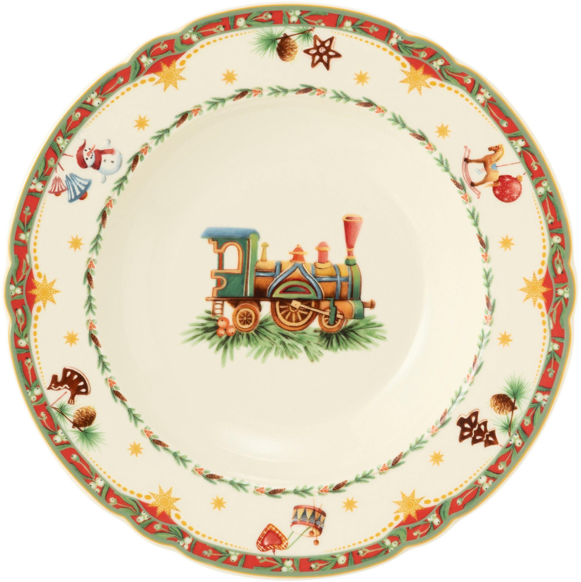 Seltmann Weiden Suppenteller Marieluise - Weihnachtsnostalgie, (1 St), Teller rund 23 cm