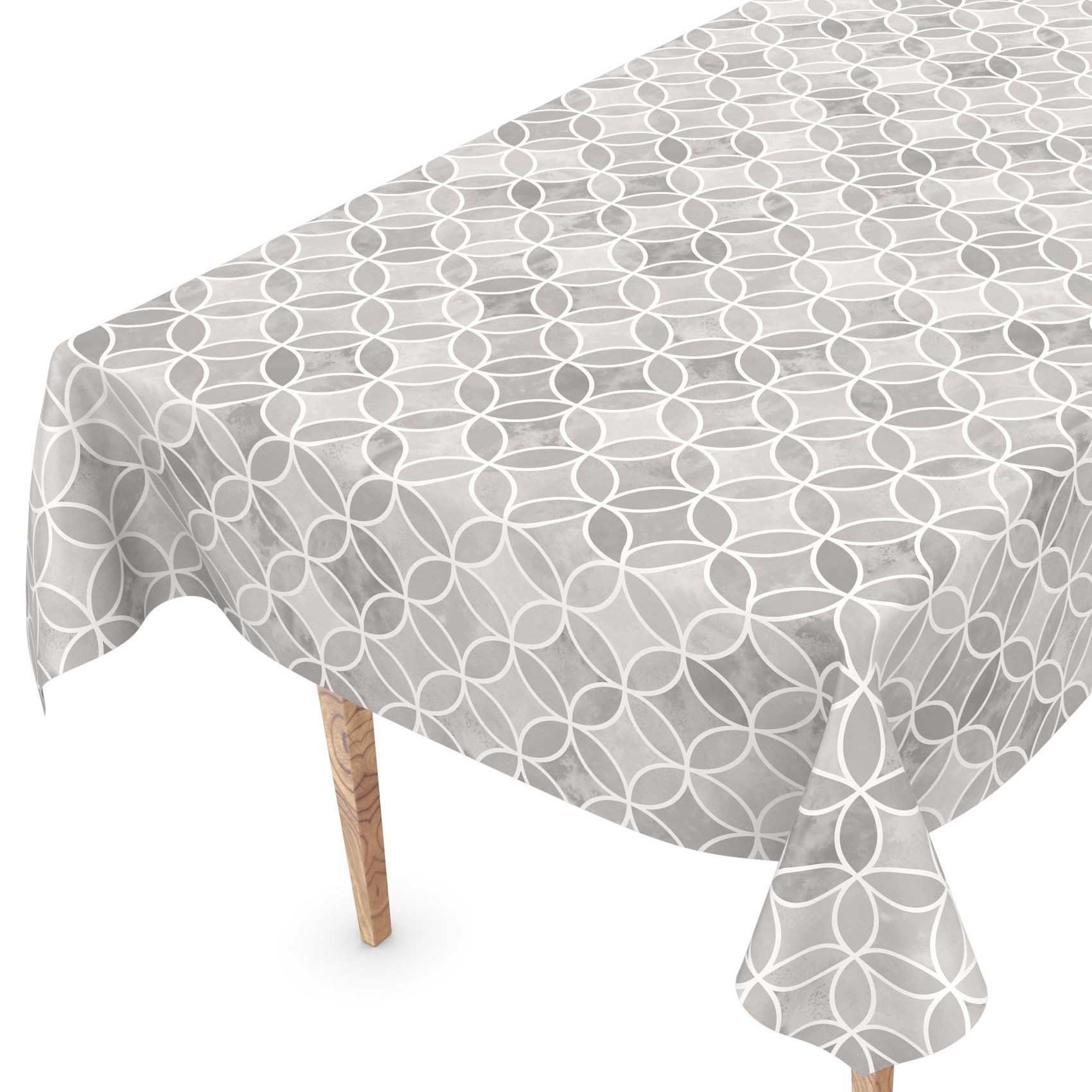 ANRO Tischdecke Wachstuchtischdecke abwaschbar auch für Garten (Einzelstück 1-tlg), Geprägt 140x100cm wasserabweisend