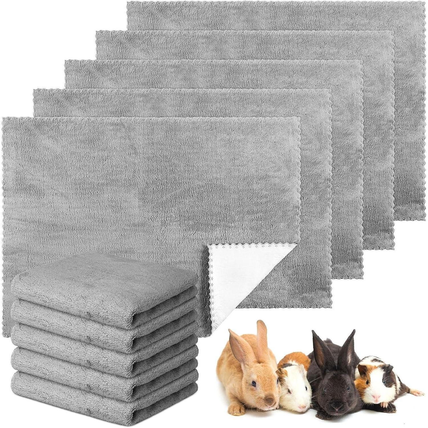 Inkontinenzauflage 10er Set wasserdichte Meerschweinchen Decken grau 18 x 24 Zoll LuxusKollektion