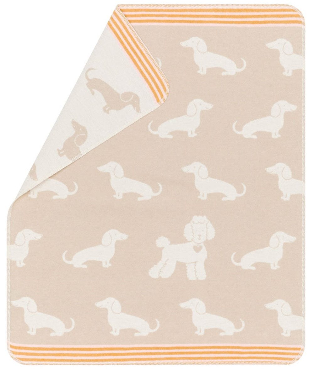 Babydecke Juwel 'Dackel' 70 x 90 cm Natur, DAVID FUSSENEGGER günstig online kaufen
