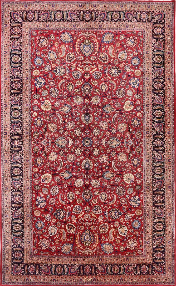 Orientteppich Mashhad Signiert 297x485 Handgeknüpfter Orientteppich / Perserteppich, Nain Trading, rechteckig, Höhe: 12 mm