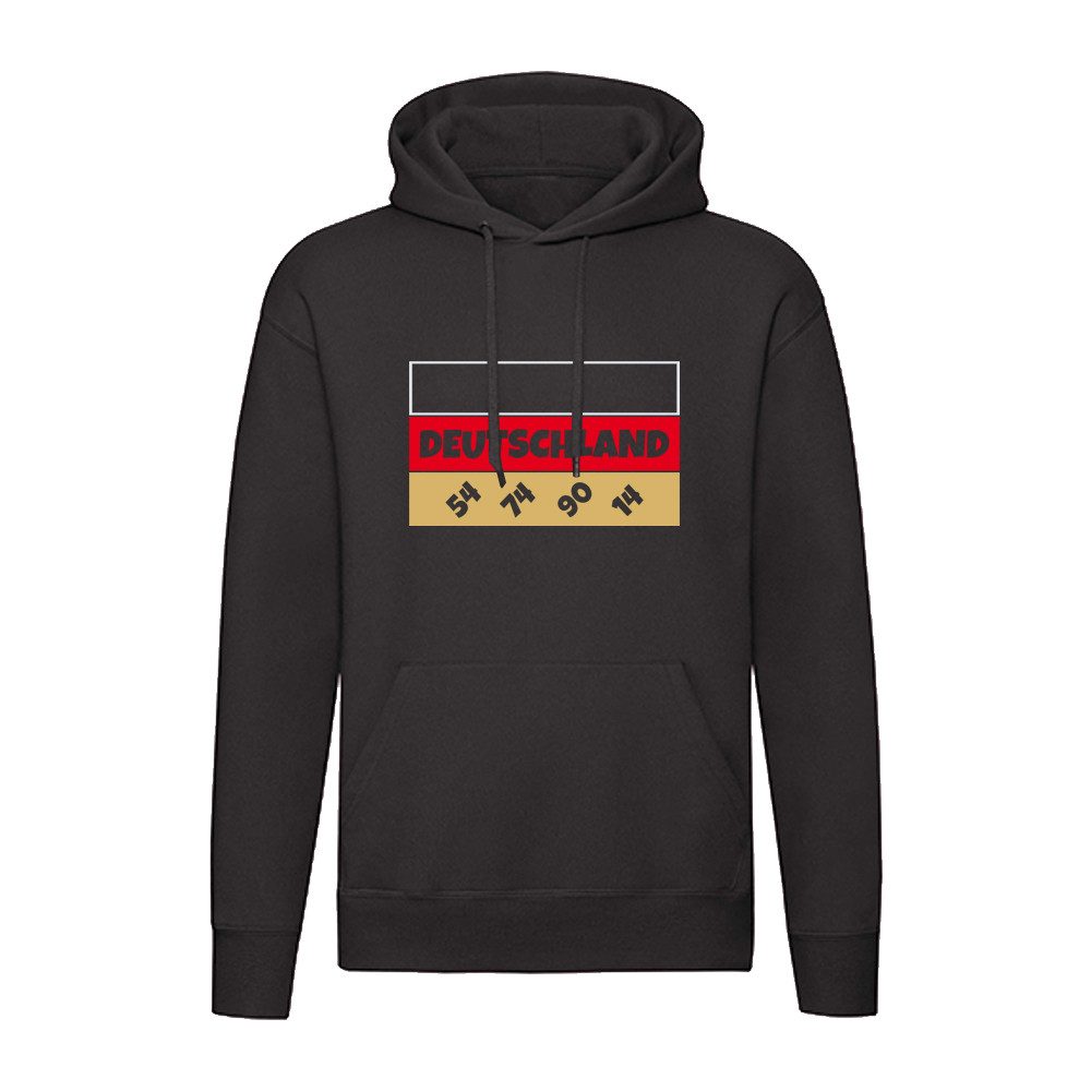 G-graphics Hoodie Deutschland Flagge – 54 / 74 / 90 / 14 Unisex Pullover mit einem Motiv für den echten Fan