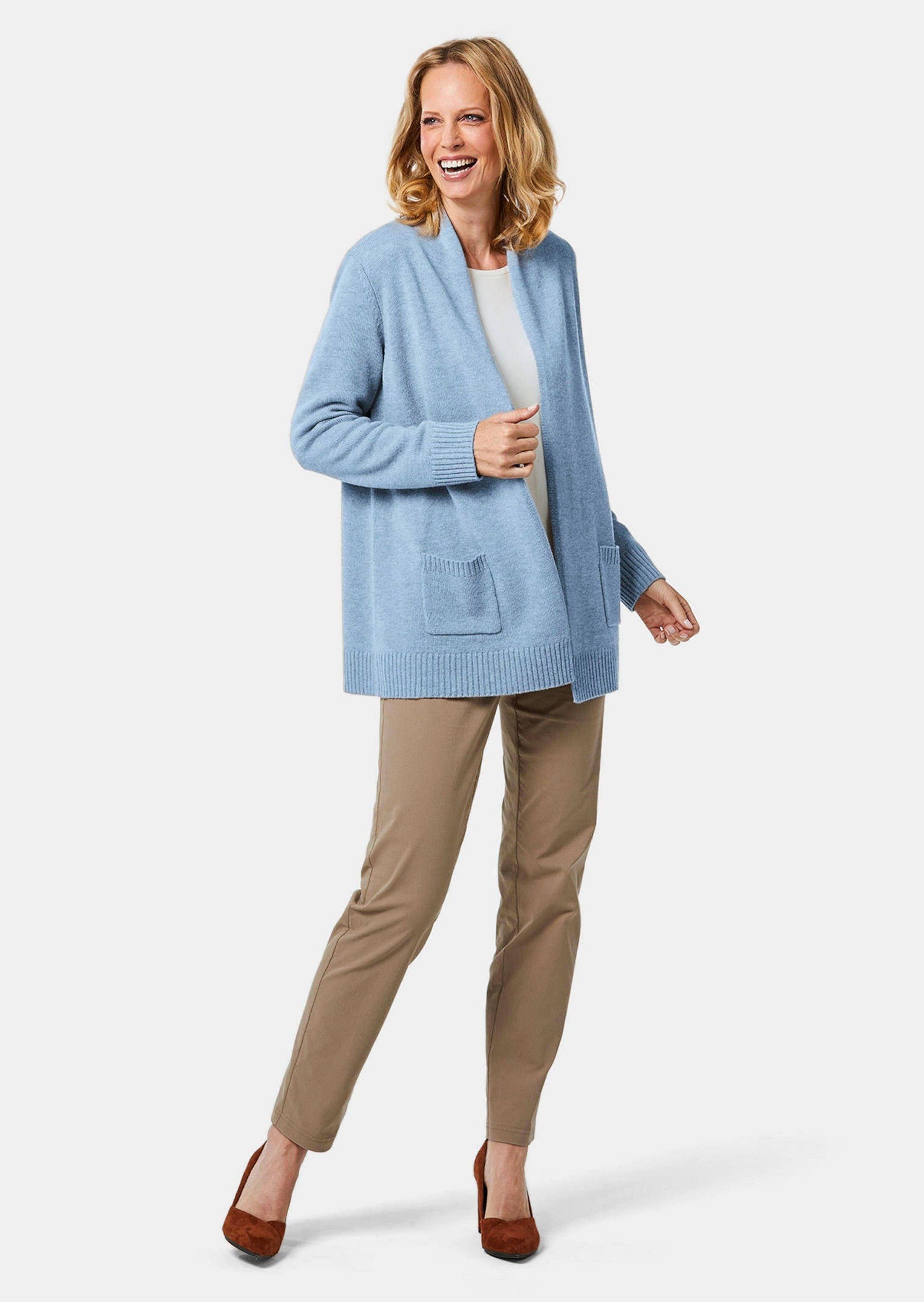 GOLDNER Strickjacke Langarm Cardigan aus Merino Damen Indoorjacke lang, off günstig online kaufen