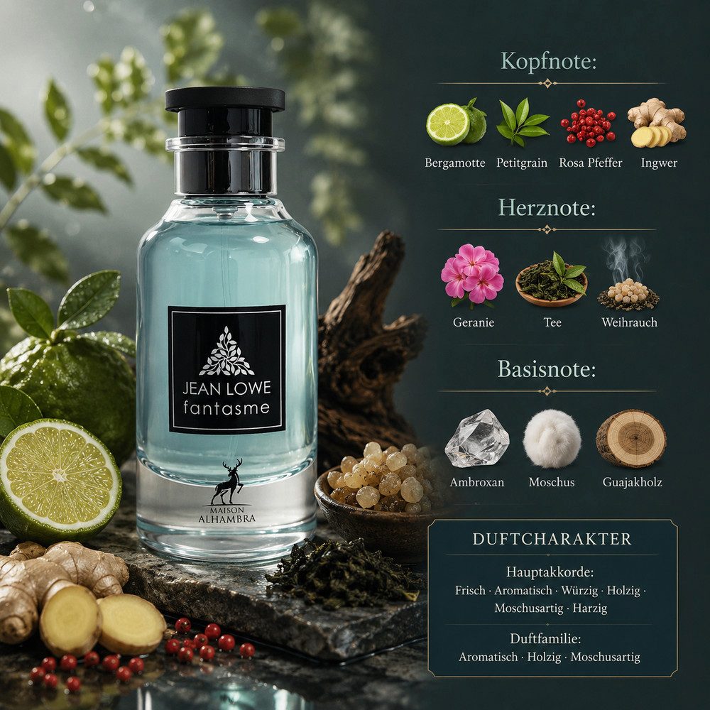 Maison Alhambra Duft-Set Jean Lowe Fantasme Eau de Parfum 100ml + Parfümzerstäuber (leer)