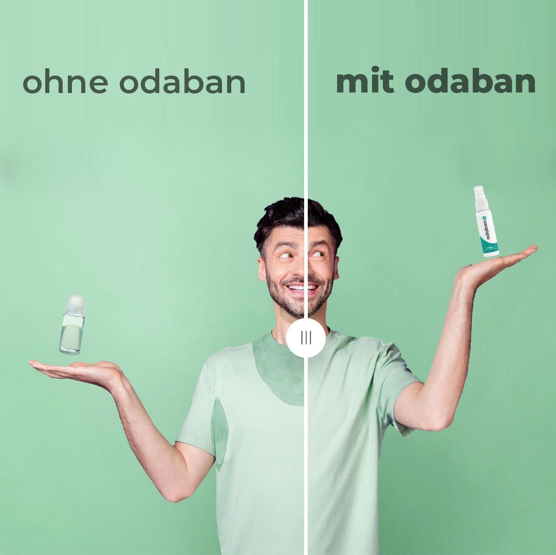 Odaban Deo-Pumpspray ODABAN Antitranspirant Deo gg. Parfümfrei keine 1-tlg., - starkes - Schwitzen Deoflecken Langzeitschutz gegen +Langzeitschutz, Spray Schwitzen