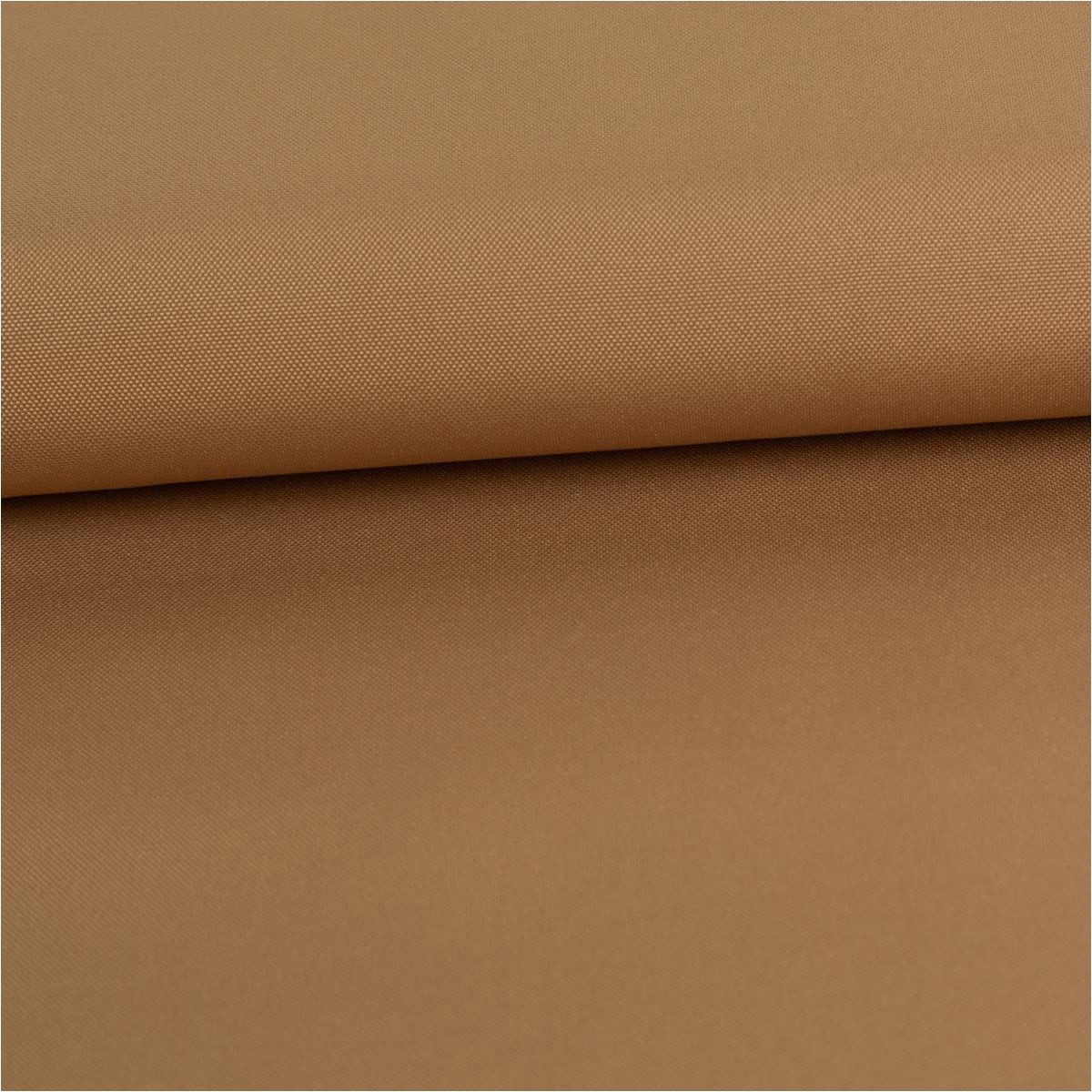 SCHÖNER LEBEN. Stoff Outdoor Meterware Waterproof wasserdicht Polyester uni camel 145cm, Outdoor,beschichtet,wasserabweisend,abwaschbar