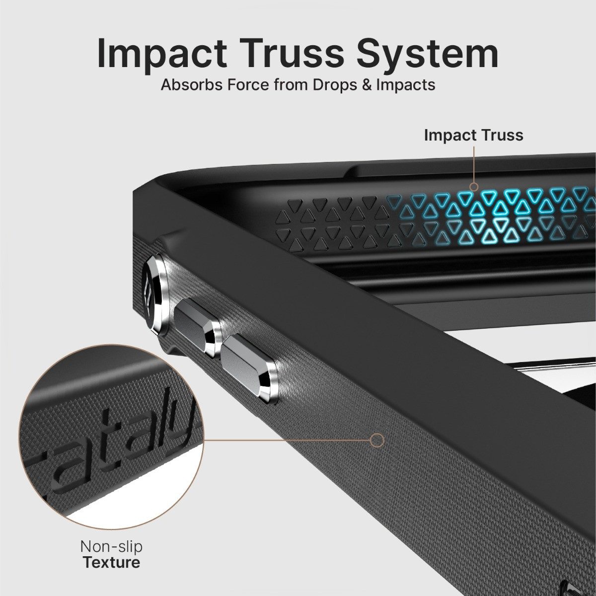 Catalyst Smartphone-Hülle Influence Case MagSafe, für iPhone 17 Pro, Schwarz