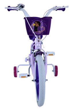 Volare Kinderfahrrad Disney Wish in lila, 16 Zoll, (1-tlg), Kettenschutz, höhenverstellbarer Sattel und Lenker, Puppensitz