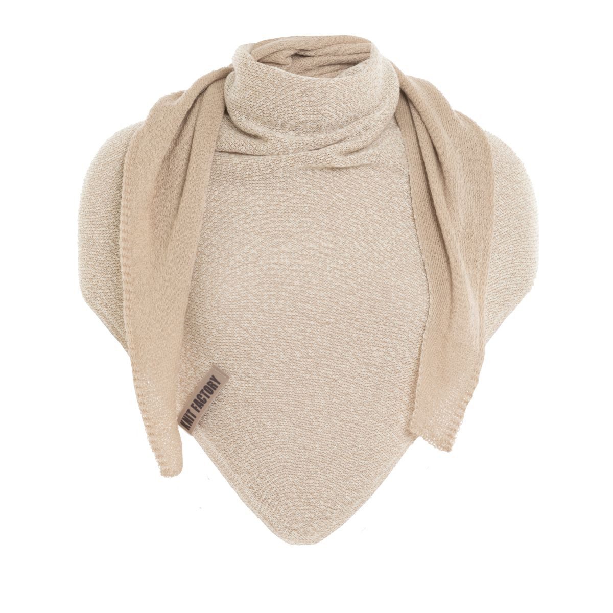 Strickschal Ella Dreiecksschal Ecru Leinen One Size Mix