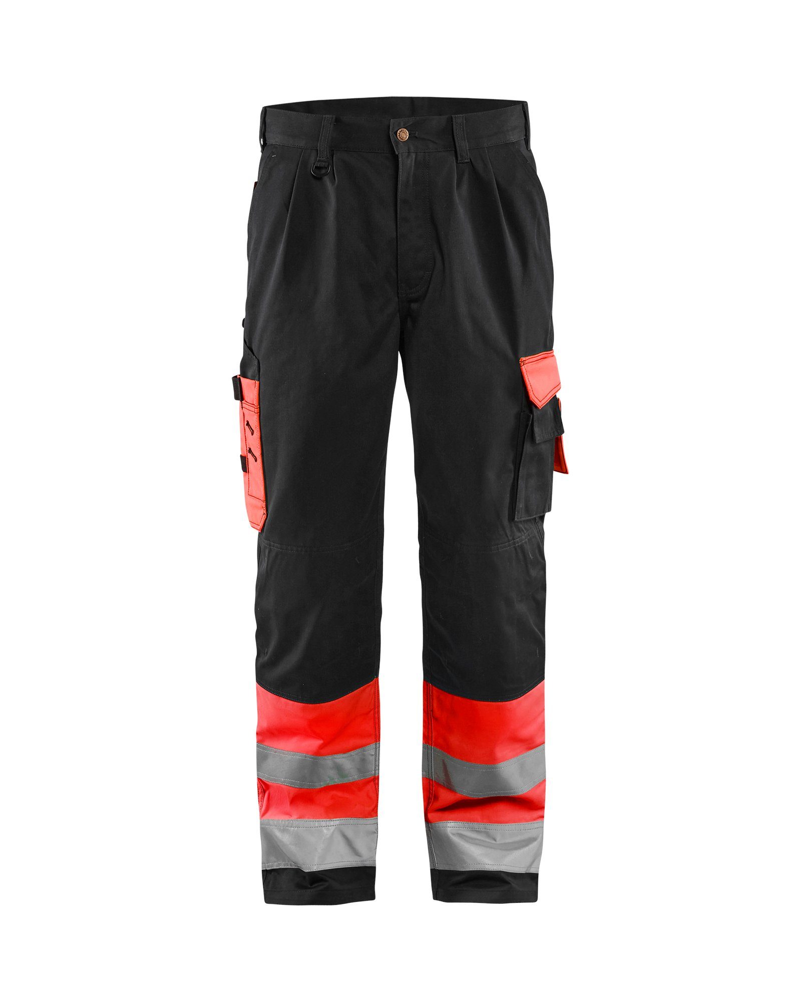 BLÅKLADER Arbeitsbundhose High rot/schwarz vis high (1-tlg) Arbeitshose Vis