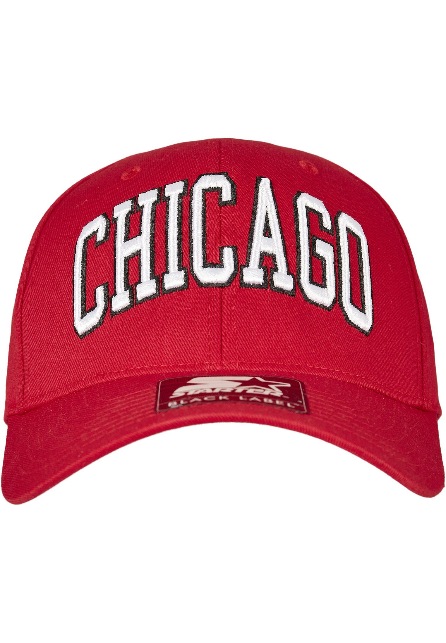 Cap Cap Herren Chicago Starter red Flex Flexfit Starter Label Black