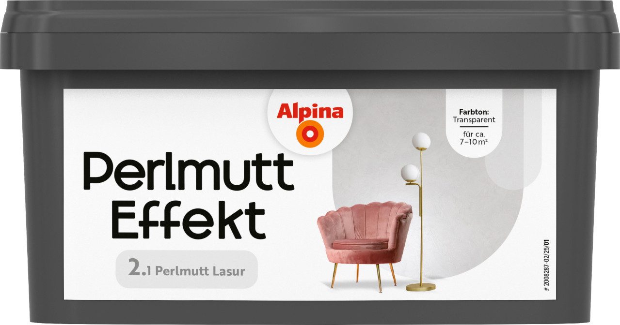 Alpina Wandfarbe Alpina Wandfarbe Perlmutt Effekt Lasur 1 L
