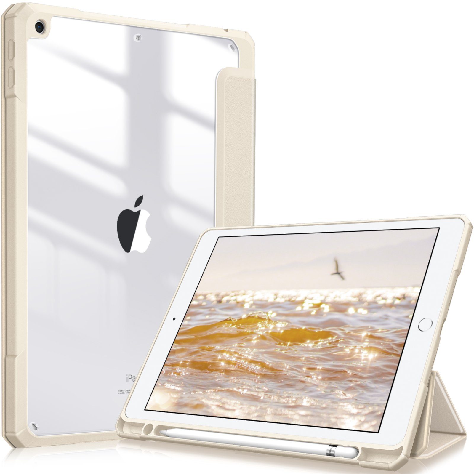 Fintie Tablet-Hülle Hybrid Hülle für 10.2 Zoll iPad 9. Generation 2021/8.  Gen 2020/7. Gen, 2019 mit Stifthalter, Stoßfeste Hülle mit transparenter  Hartschale