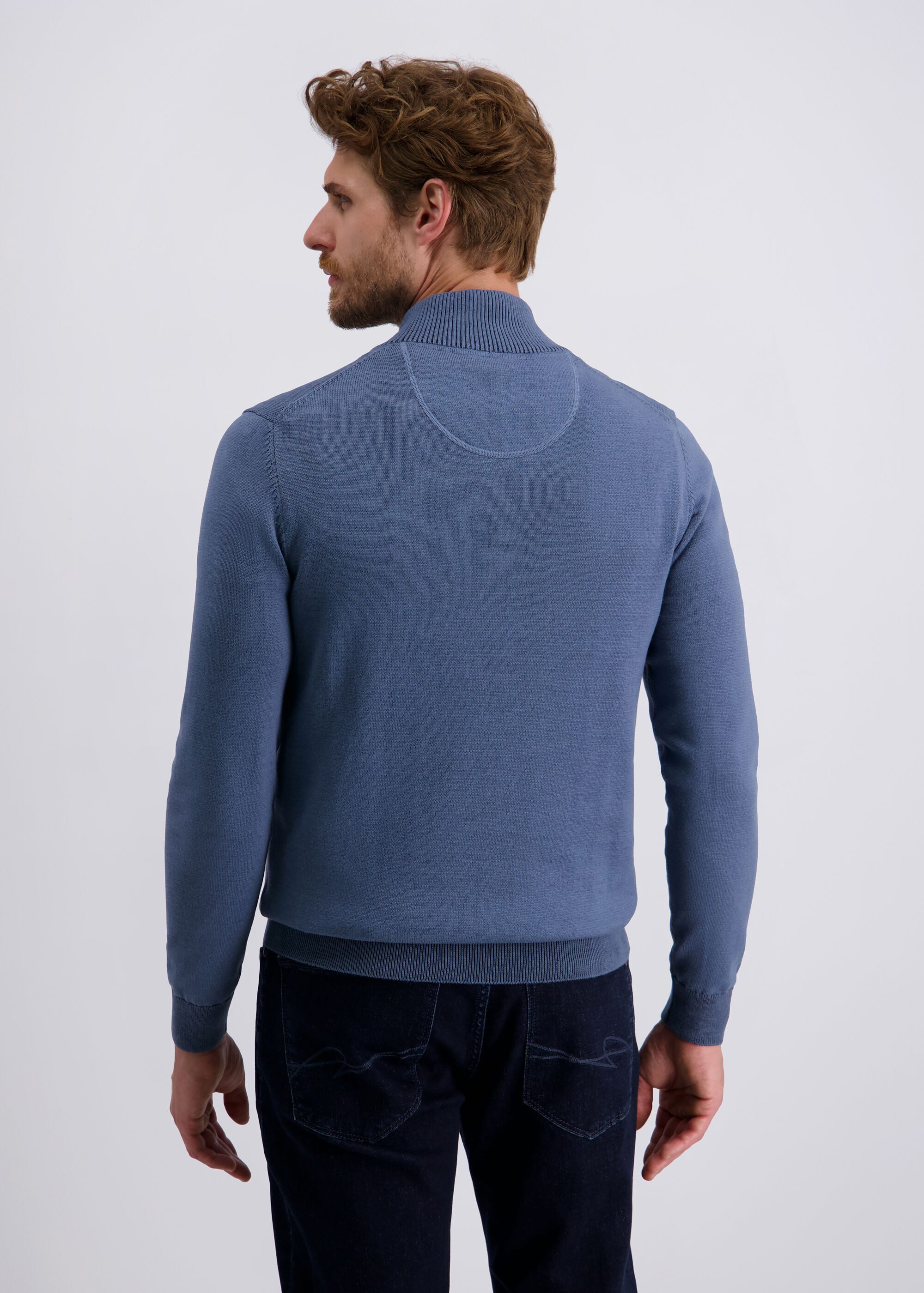 Pierre Cardin Rollkragenpullover mit Reißverschluss