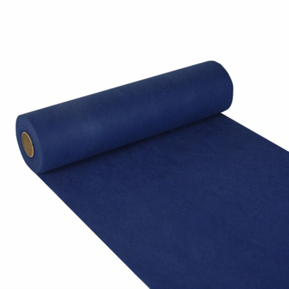 Starpak Tischläufer Tischläufer stoffähnlich, Vlies "soft selection" 24m x 40cm dunkelblau