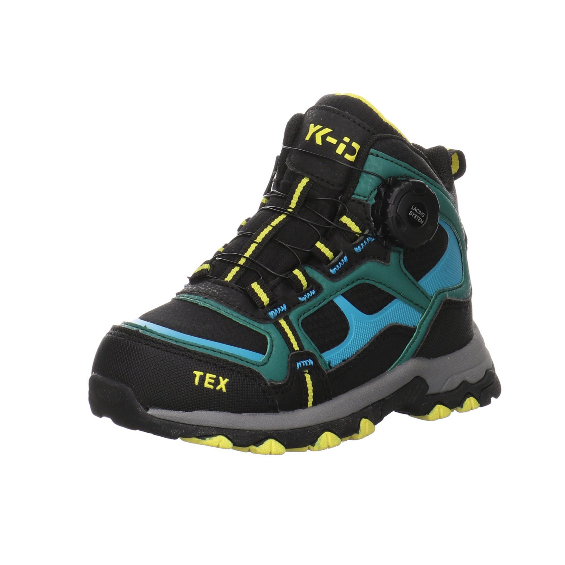 YK-ID by Lurchi Lascho-Tex Boots Logoschriftzug Winterboots Synthetikkombination DK PETROL BLACK | Stiefel