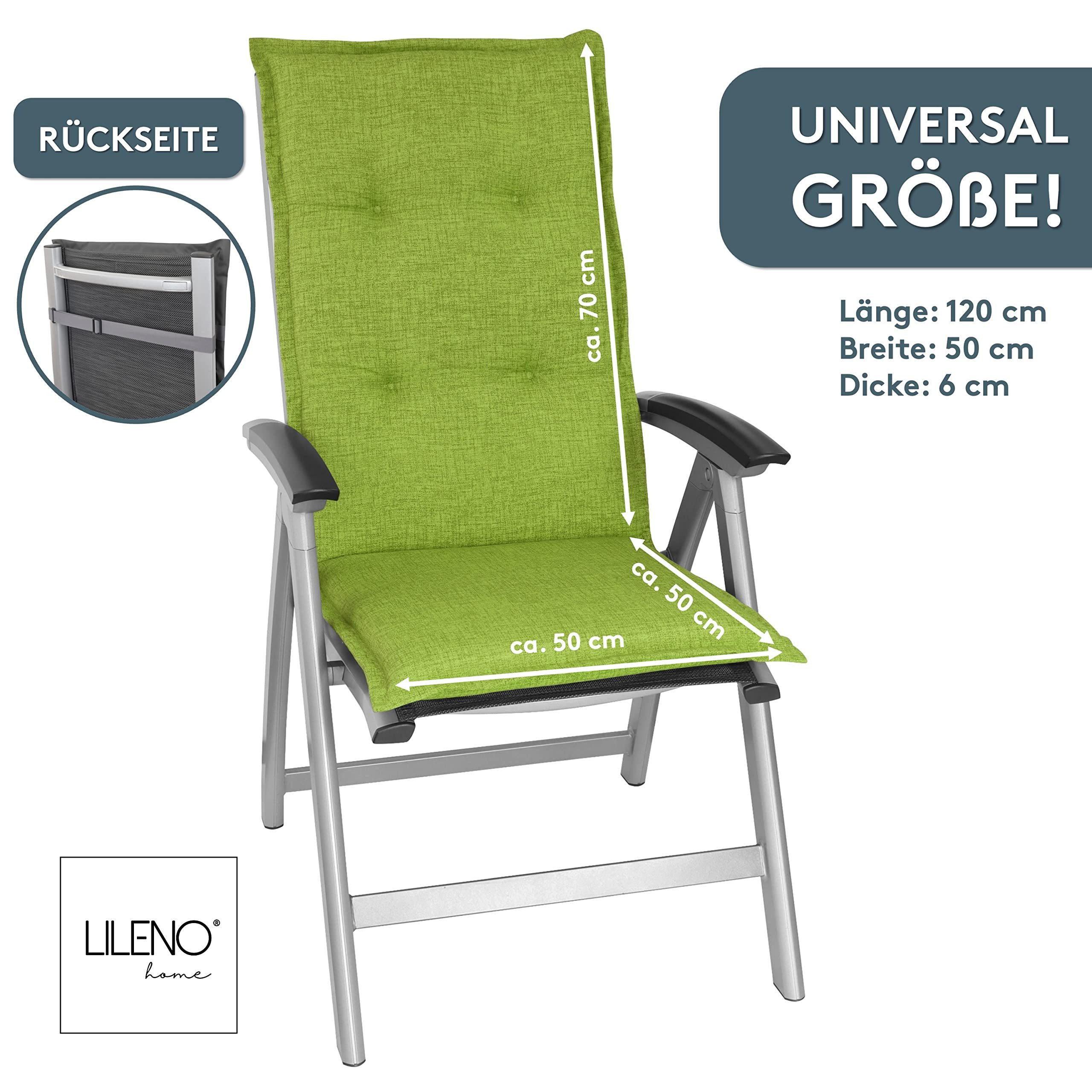 LILENO HOME Hochlehnerauflage Gartenstuhl Auflage, bequeme günstig online kaufen