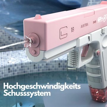 HS.SUPPLY Wasserpistole Wasserpistole elektrisch Elektrische Wasserpistole, 2x Wassertank, extrem starker Wasserstrahl