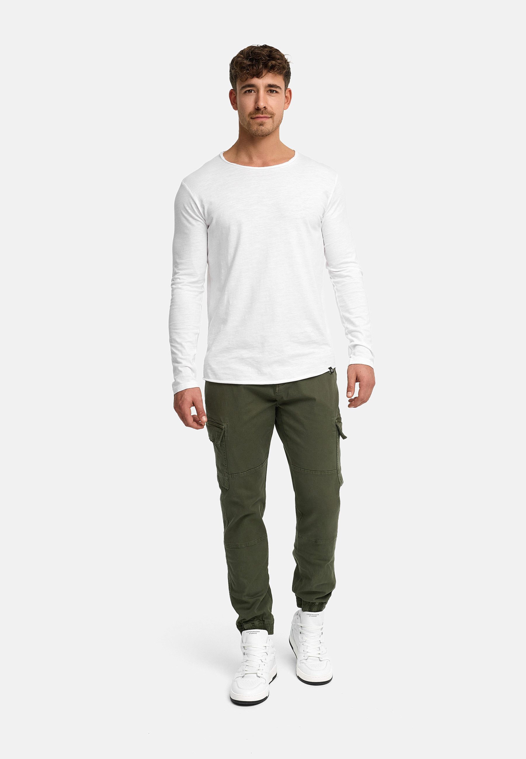 INDICODE Cargohose Herren August Cargo Hose Herrenhose mit 6 Taschen – Bild 3 von 5