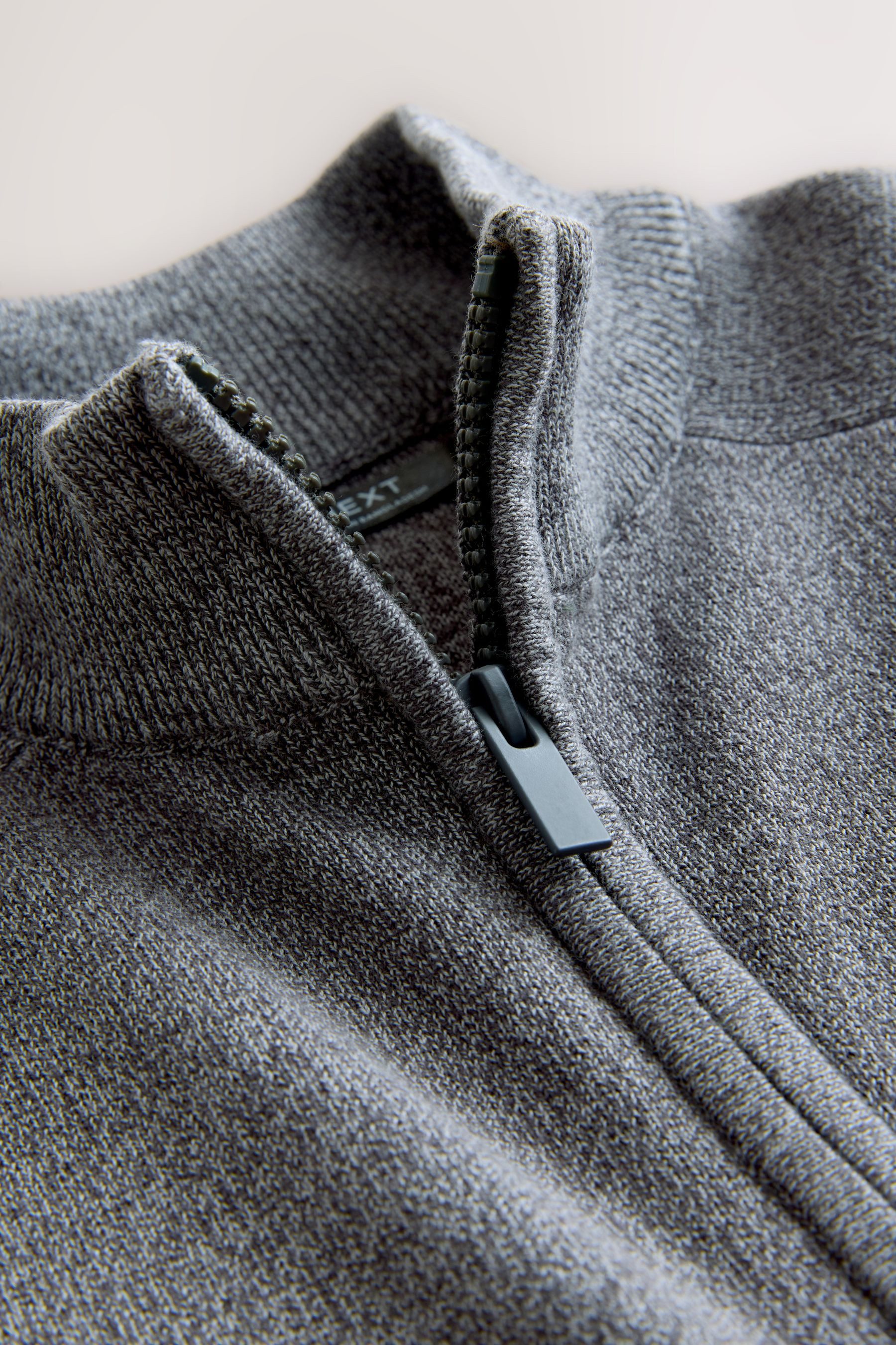 Next Strickjacke Strickjacke mit durchgehendem Reißverschluss (1-tlg)