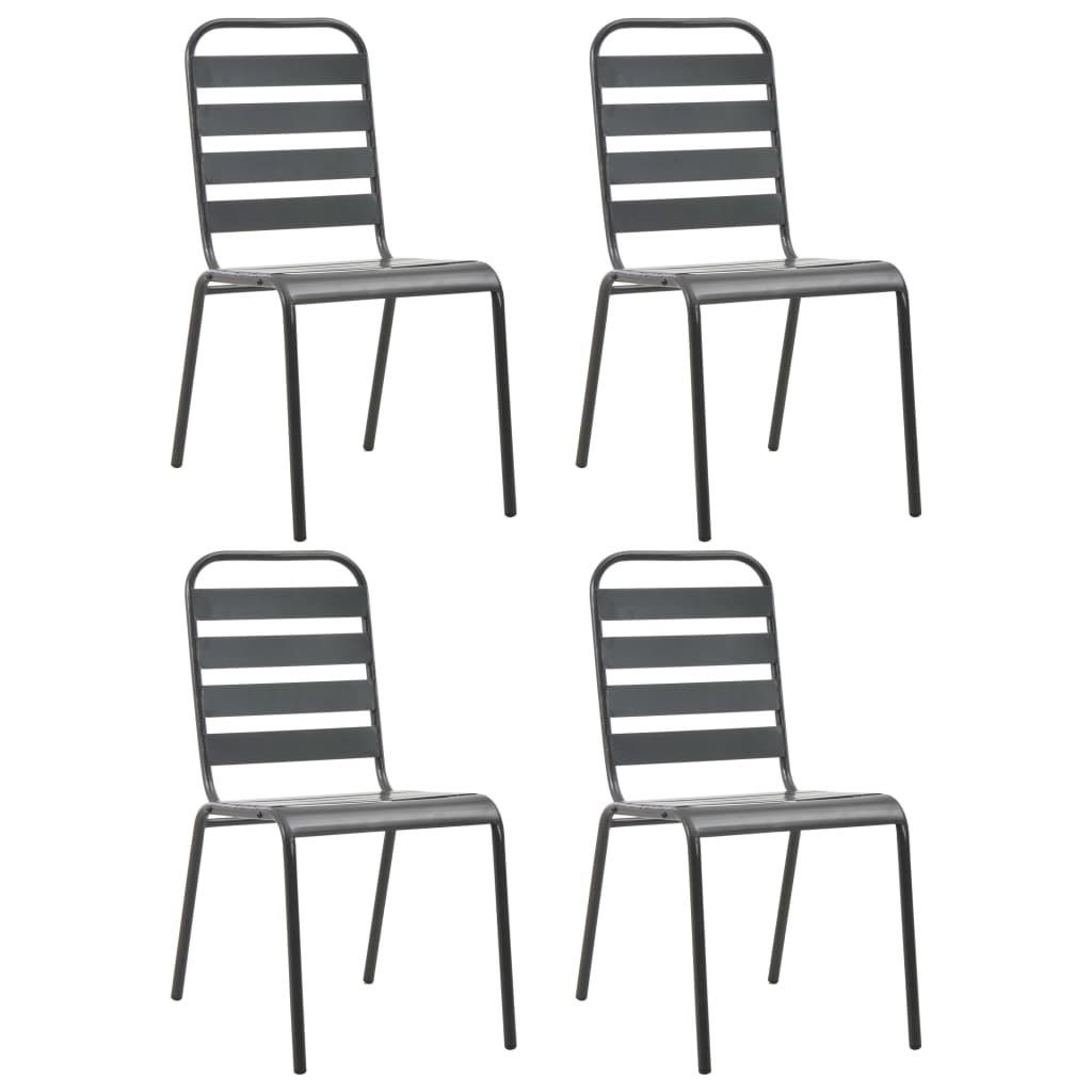 vidaXL Gartenstuhl Gartenstühle 4 Stk. Lattendesign günstig online kaufen