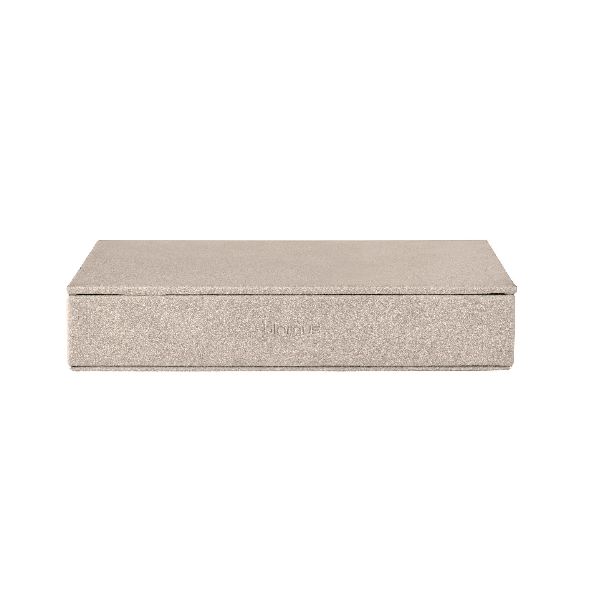blomus Aufbewahrungsbox Schmuckaufbewahrung -SAHLA- Schmuckbox, Schatulle, Kiste für Schmuck (1 St., 1x), Funktionales Design, klare Linien, Wildlederoptik, Organizer