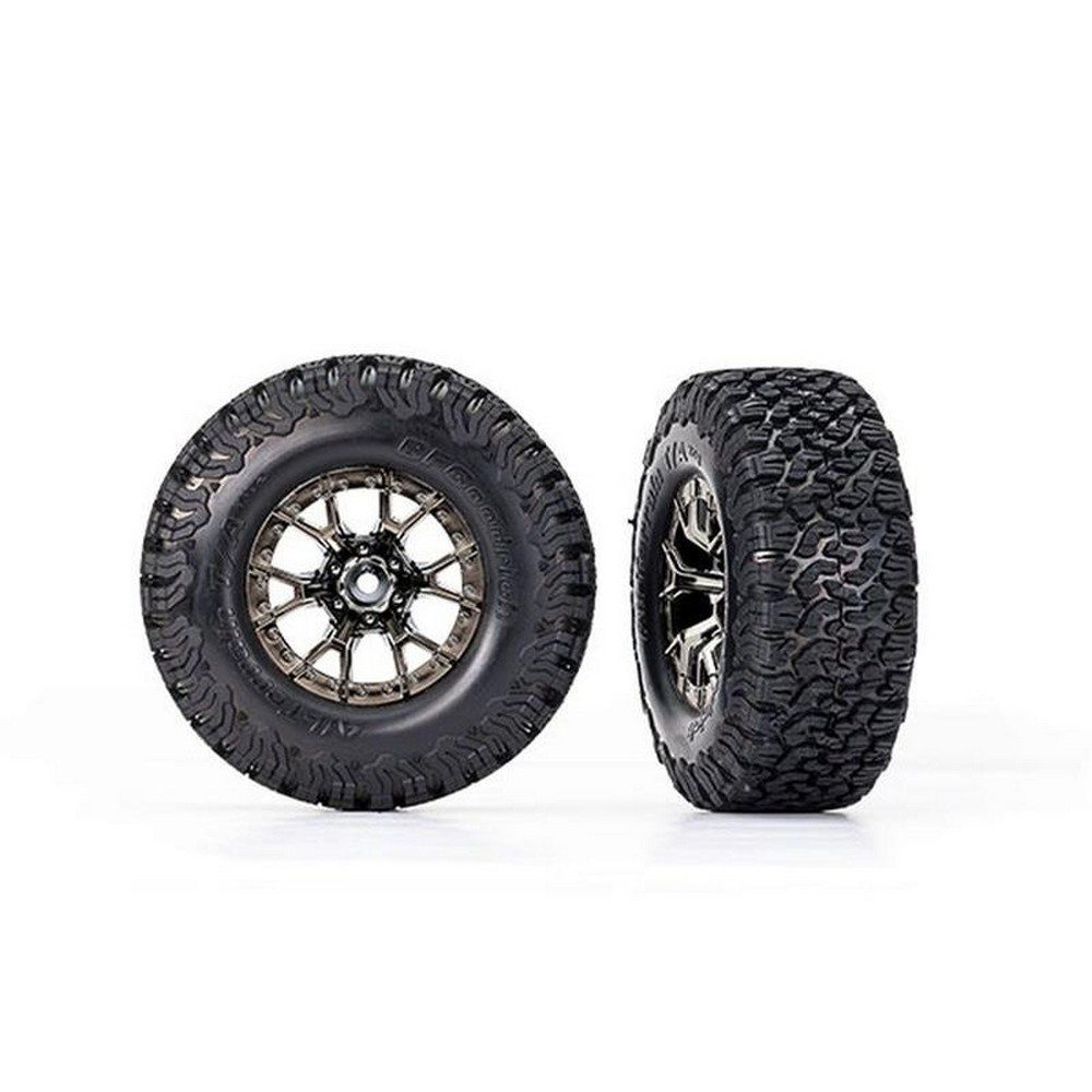 Modellbausatz BFGoodrich AT KO2 Reifen auf 2.2/3.0 Felge schwarz/chrom (2) TRX-10186