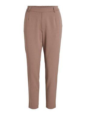 Vila Stoffhose Elegante Business Stoffhose Stretch Slim Fit mit Gummizug VIVARONE 5872 in Braun